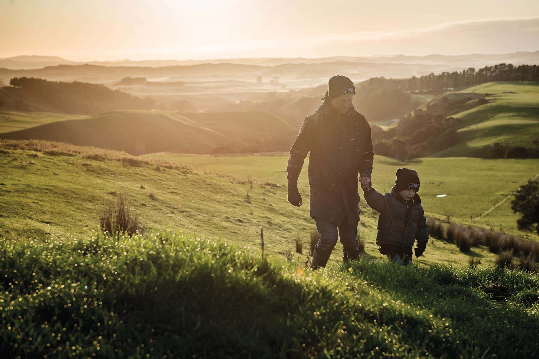 Farmer, person, landscape