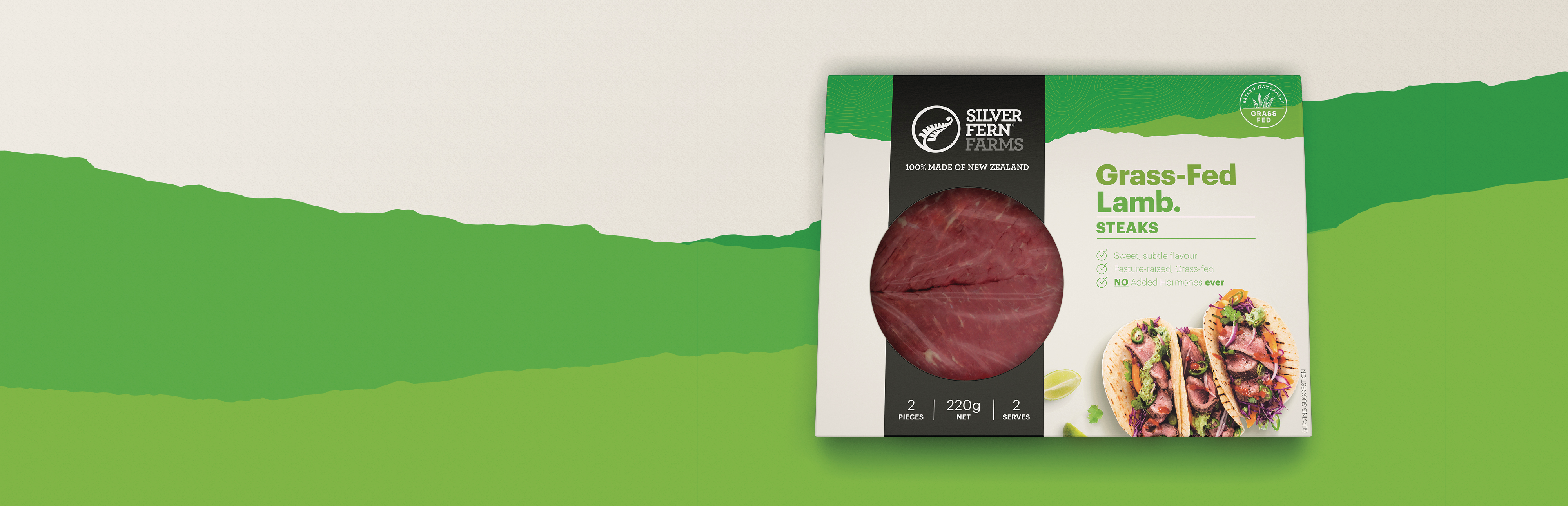 Lamb Steak Front of Packaging