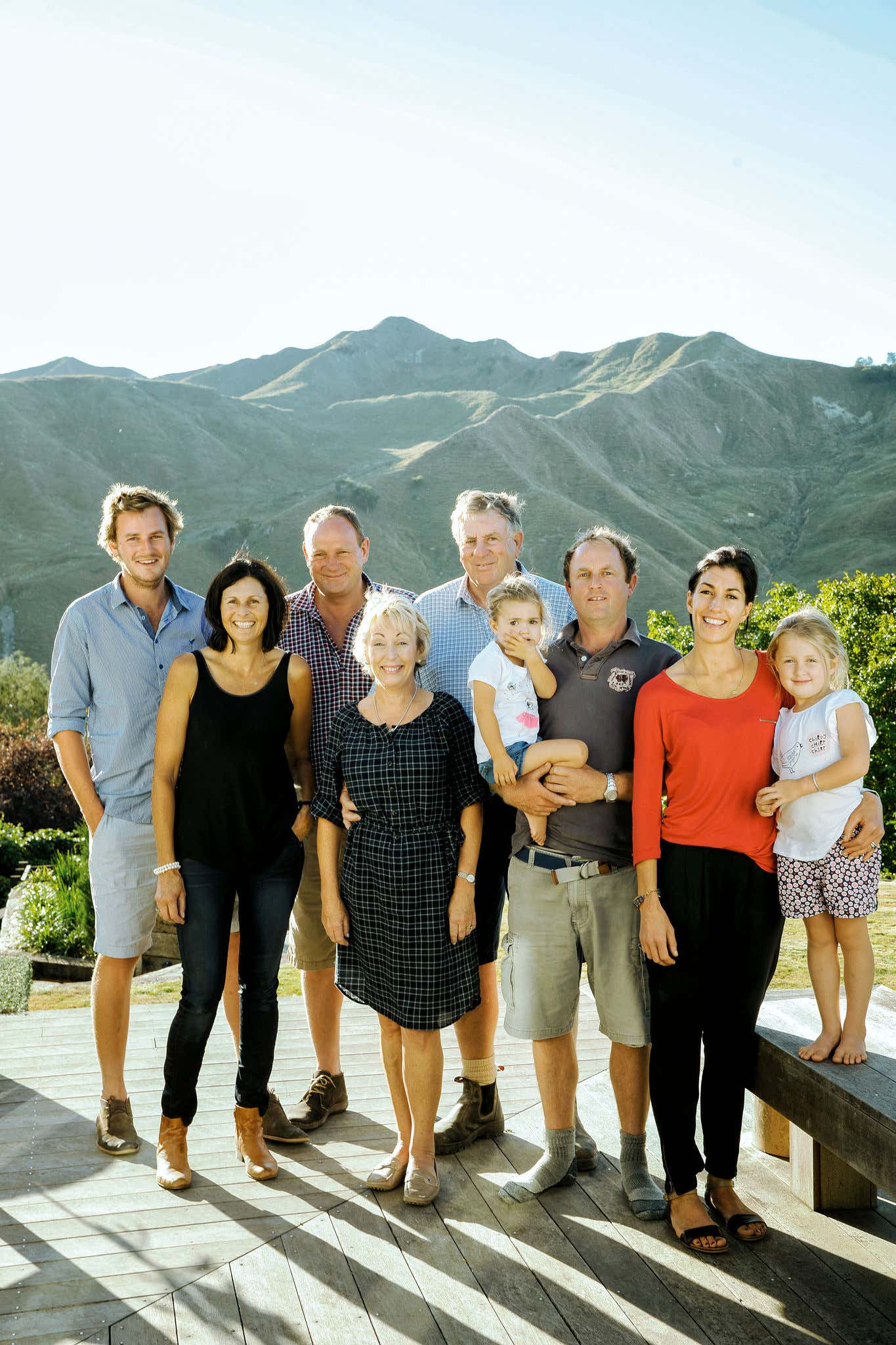The Hurley Family pictured on their beef farm, Siberia Station, in the Rangitikei.