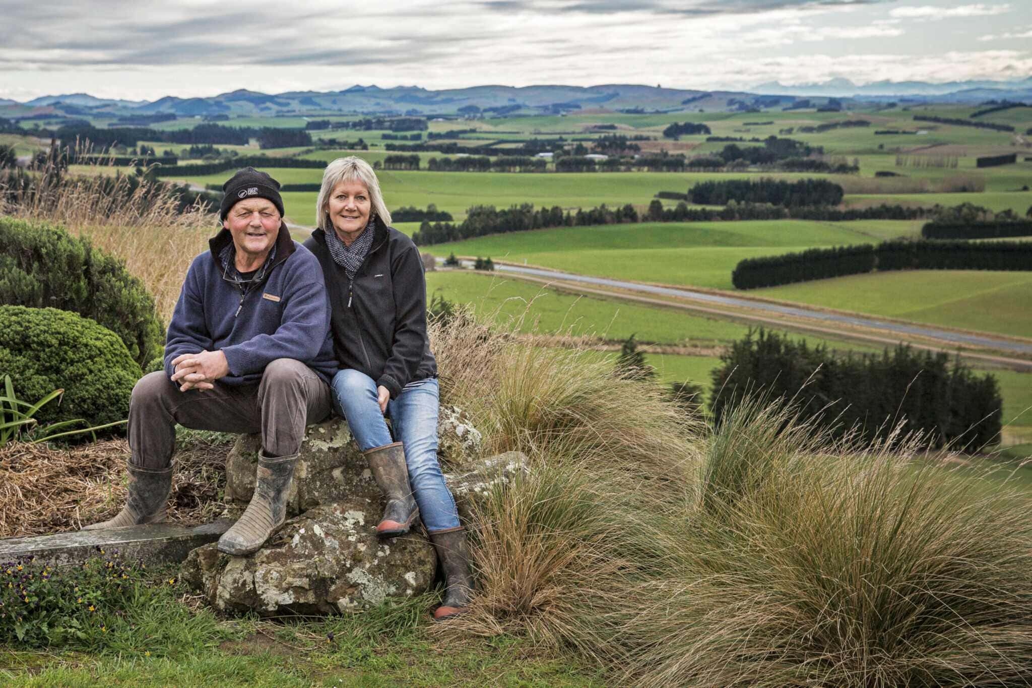 John & Liz Chittock. Jeff Farm, Southland. 
Mindfood Issue August 2016.