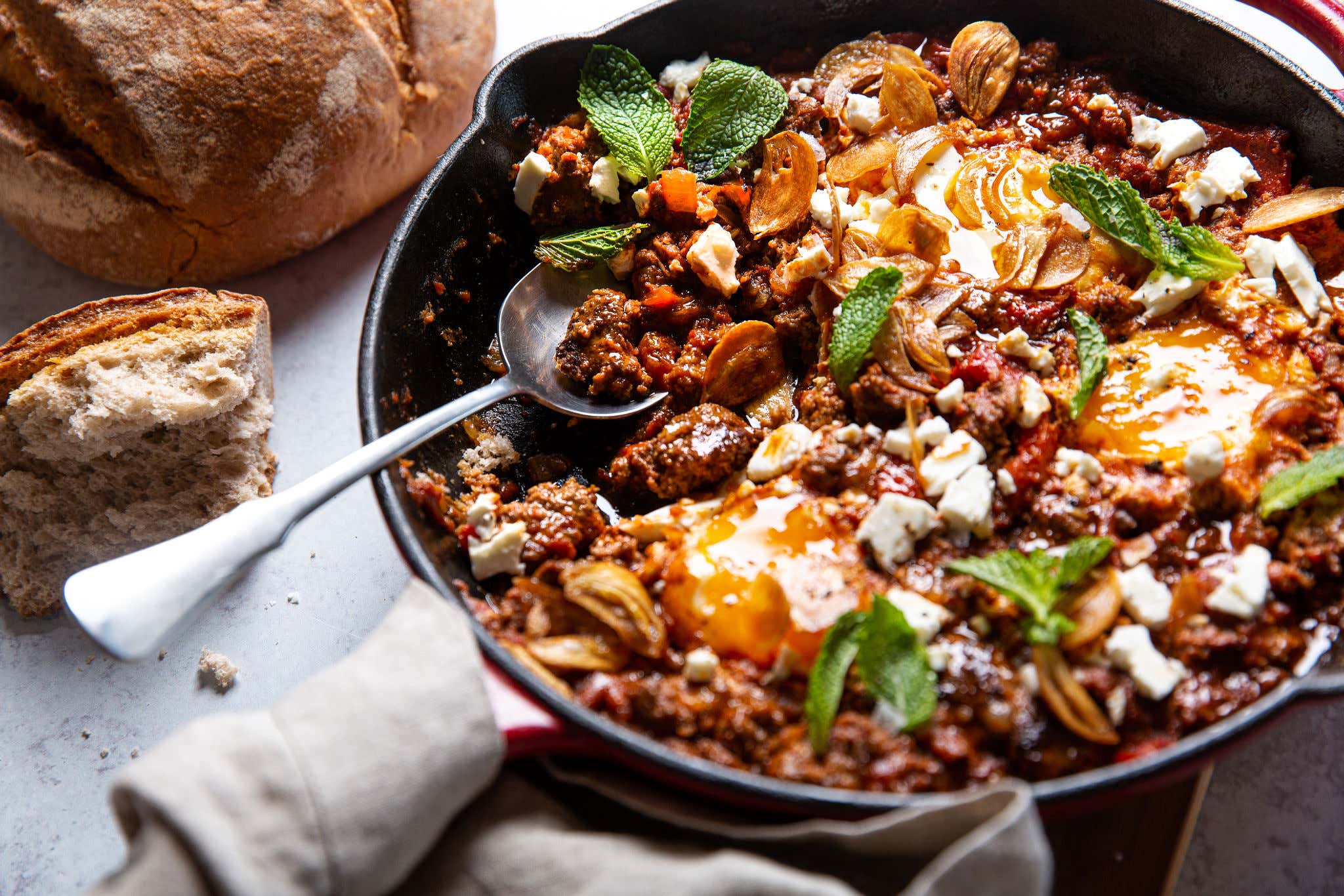 US retail ground beef recipe shoot July 2020
Beef Shakshuka
Emily Hlavac Green
