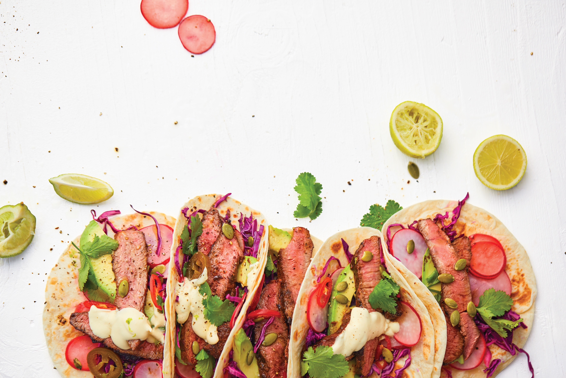 Taco, Beef Flat-Iron, Steaks, Delicious