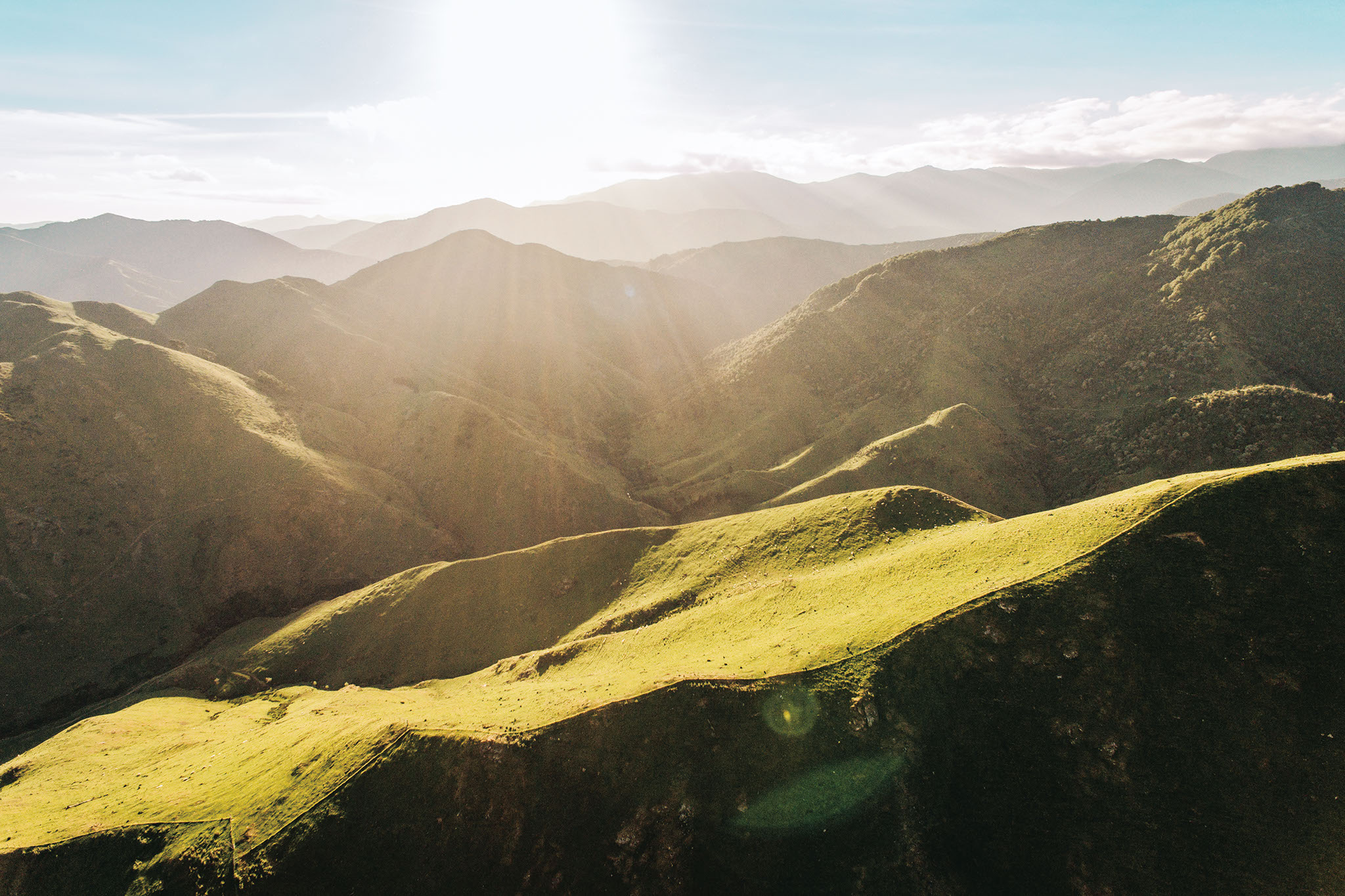 green rolling hills
