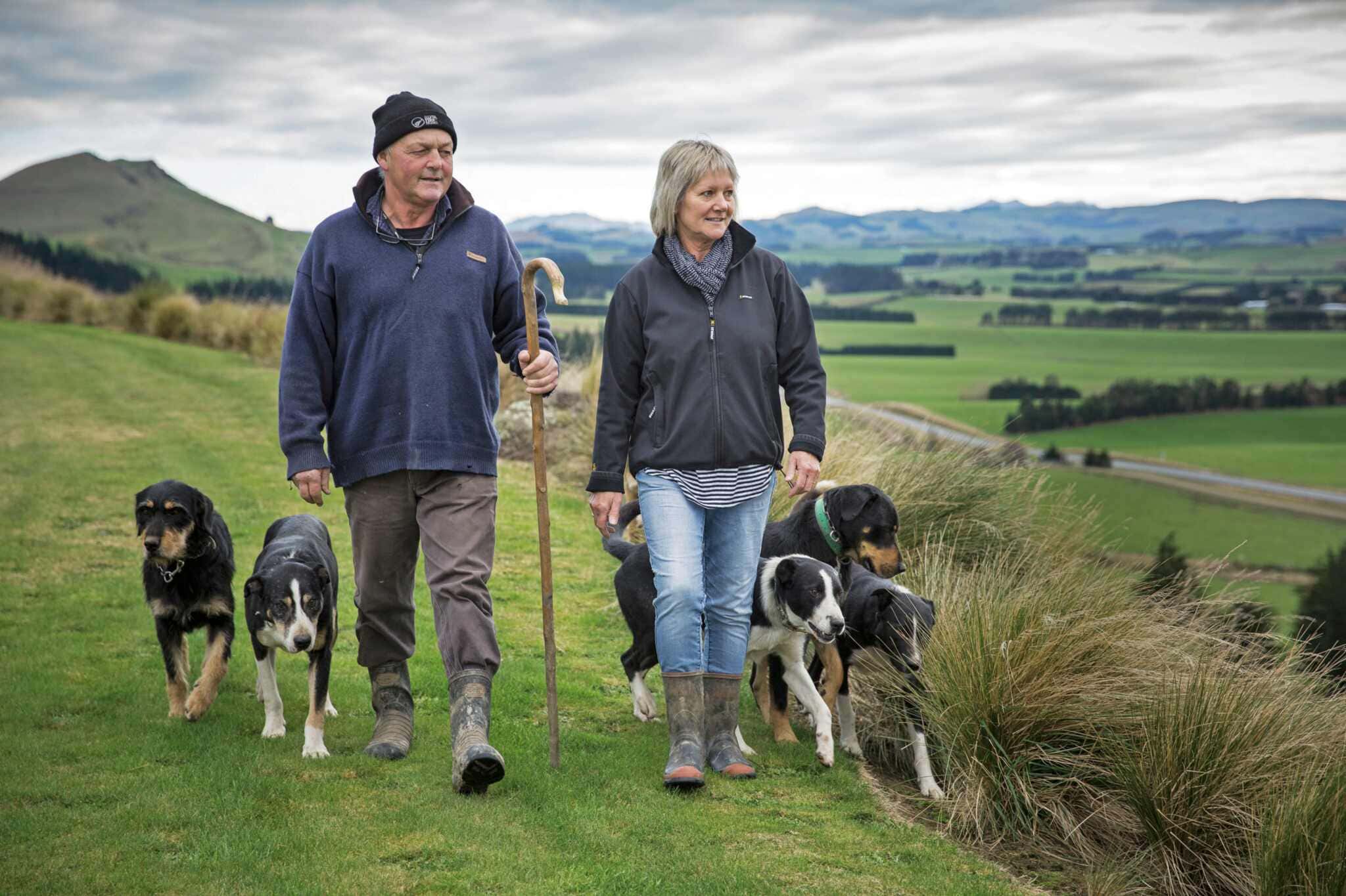 John & Liz Chittock. Jeff Farm, Southland. 
Mindfood Issue August 2016.