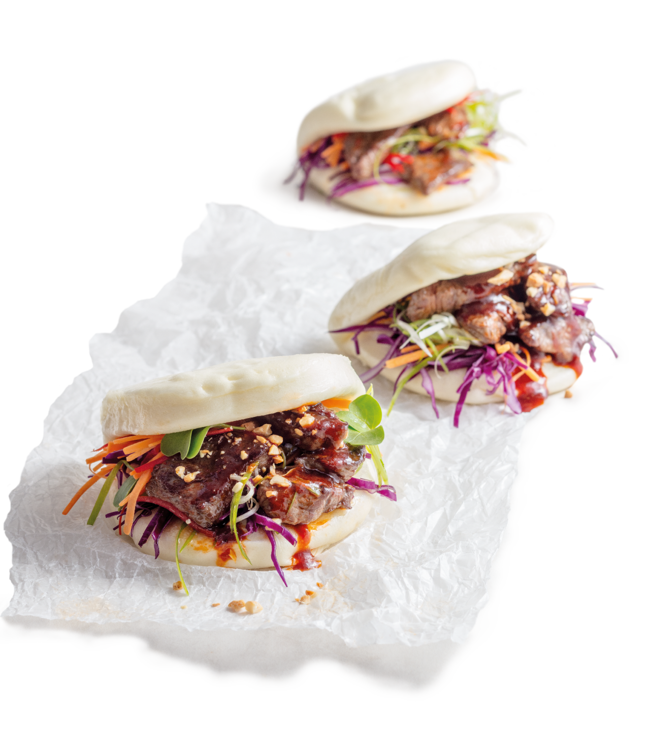 Beef Stir-Fry in Bao Buns 