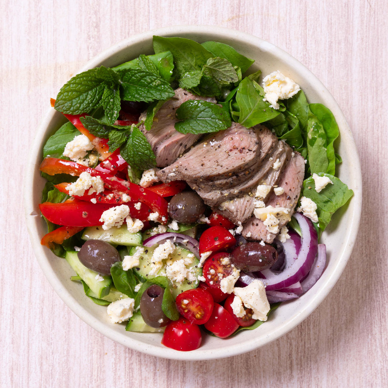 Greek Style Lamb Rump Salad