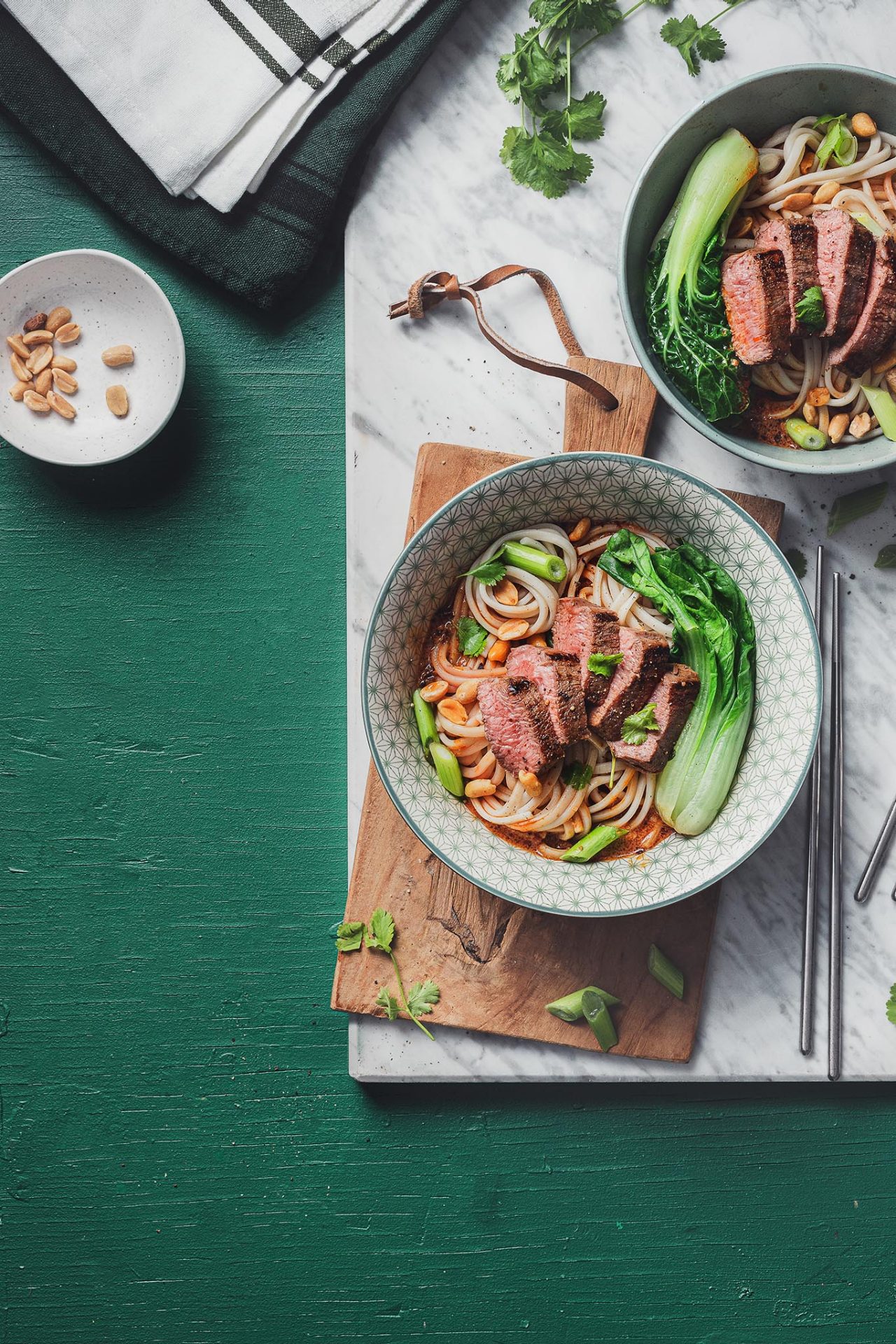 Lamb Loin Fillets with Dan Dan Noodles