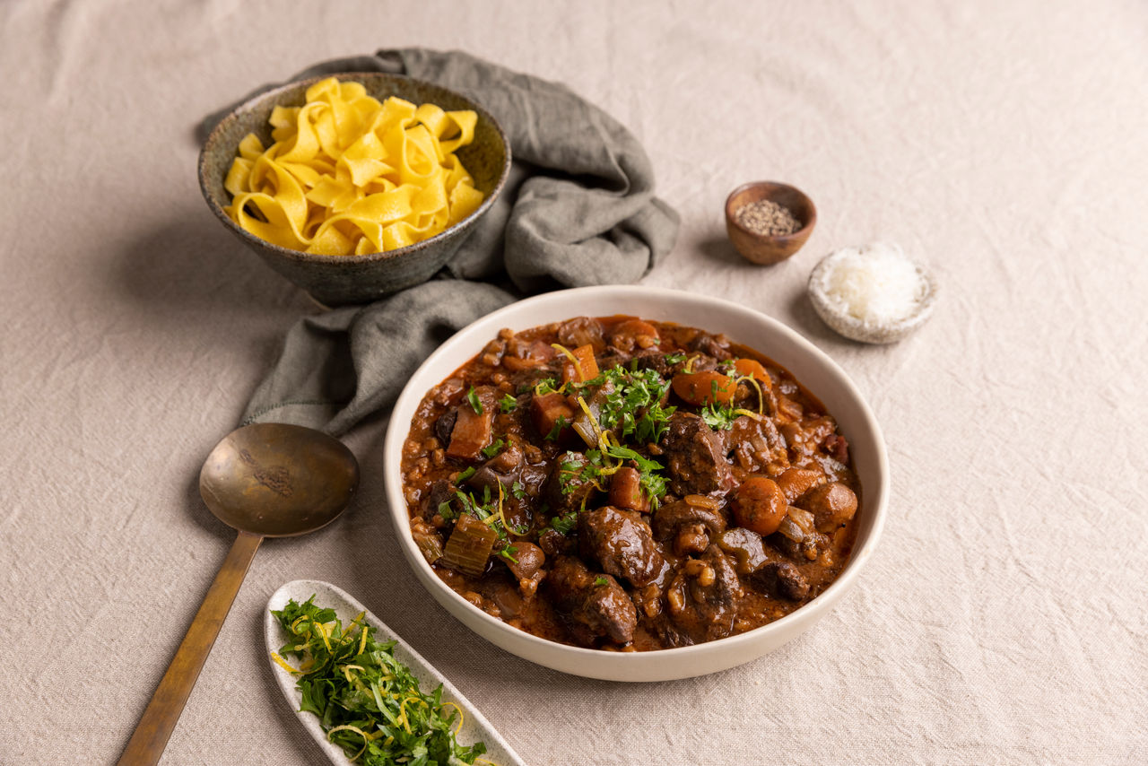 Rich Venison Diced Ragu with Gremolata