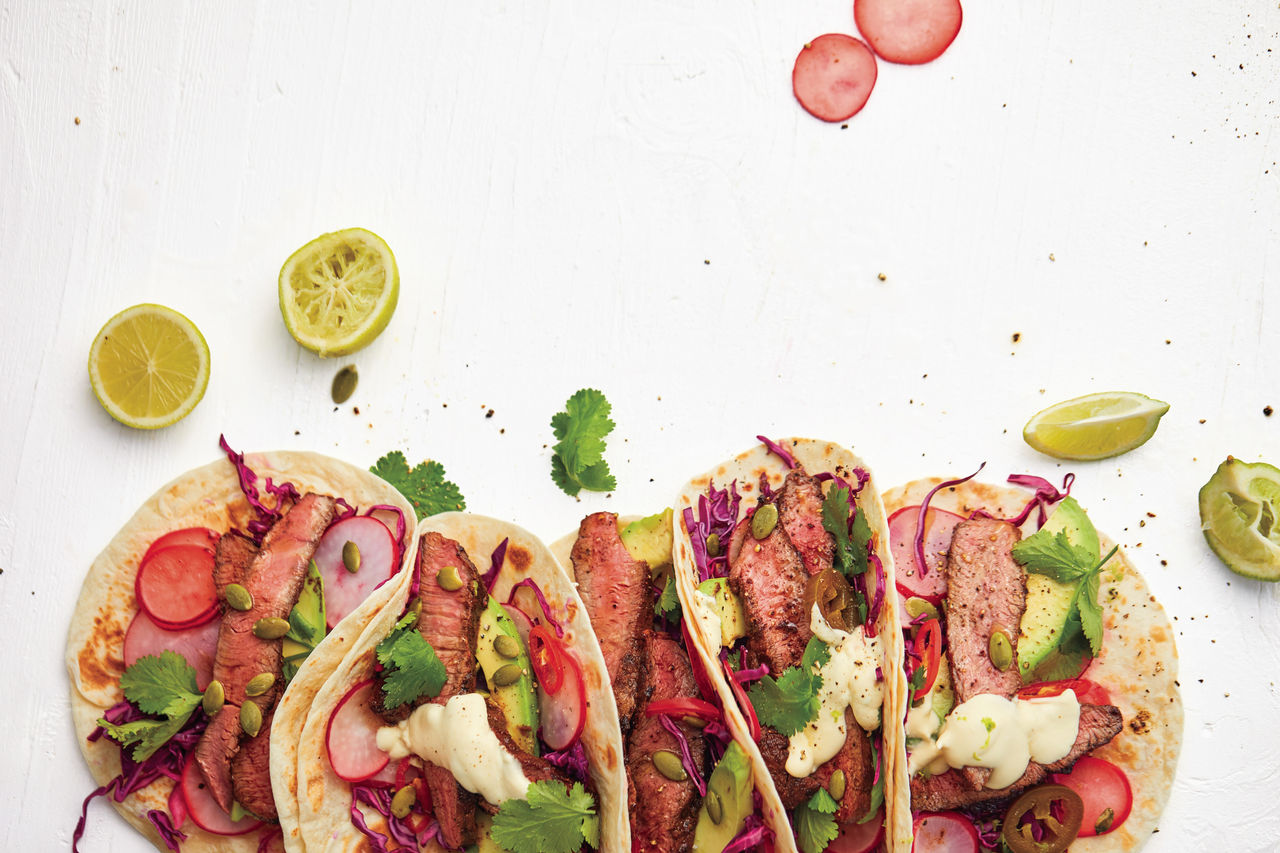 Picture of Beef Flat-Iron Steak Tacos