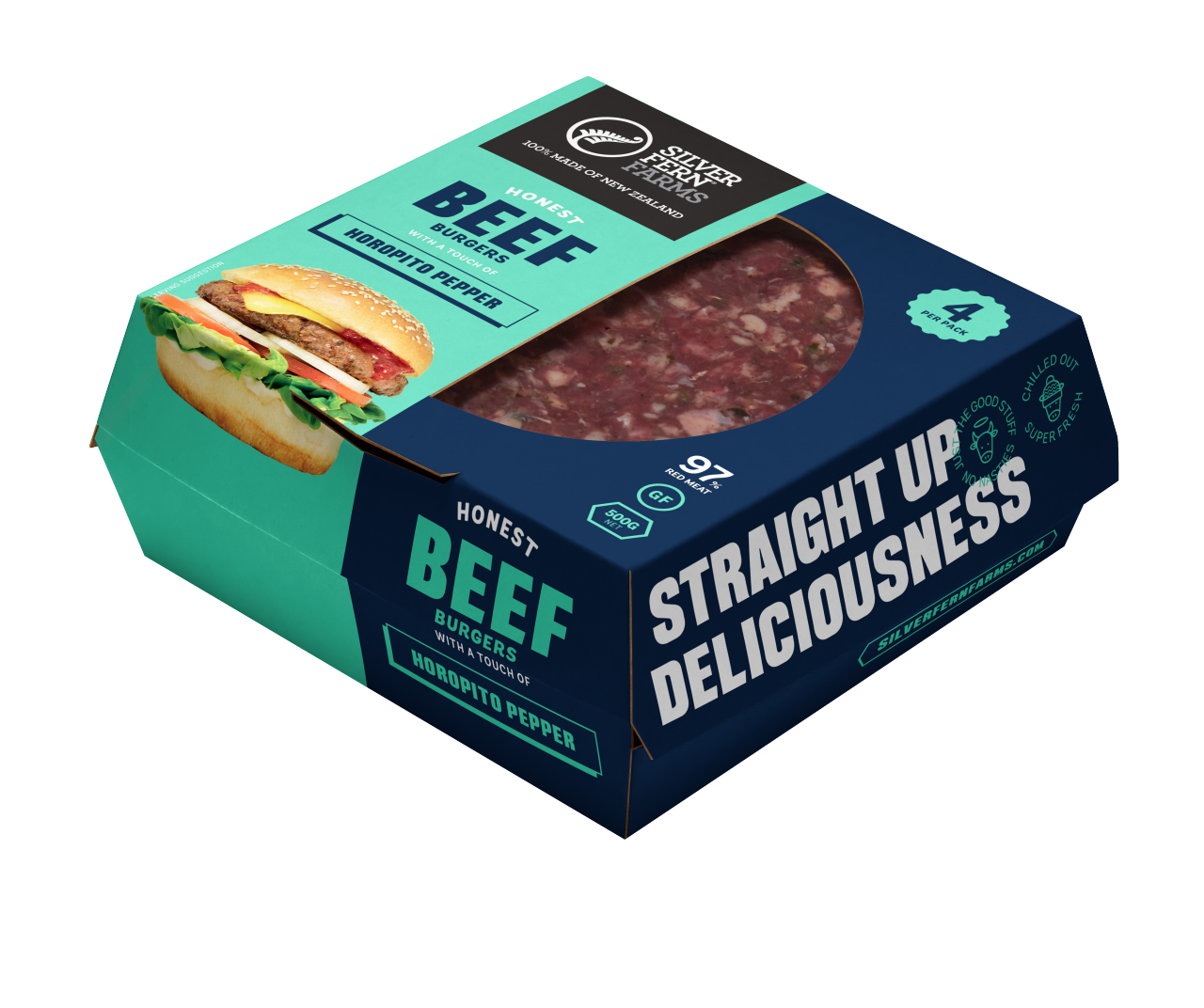 Beef & Horopito Pepper Burgers