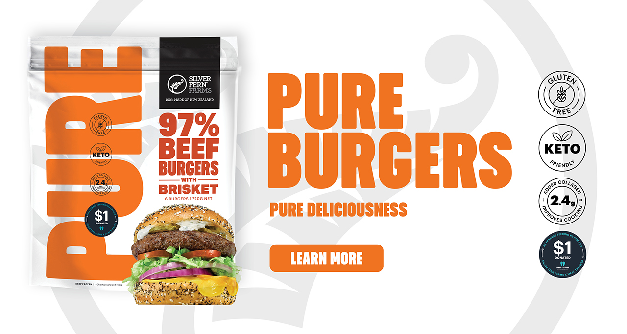 Pure Burgers Beef Burger with Brisket packaging