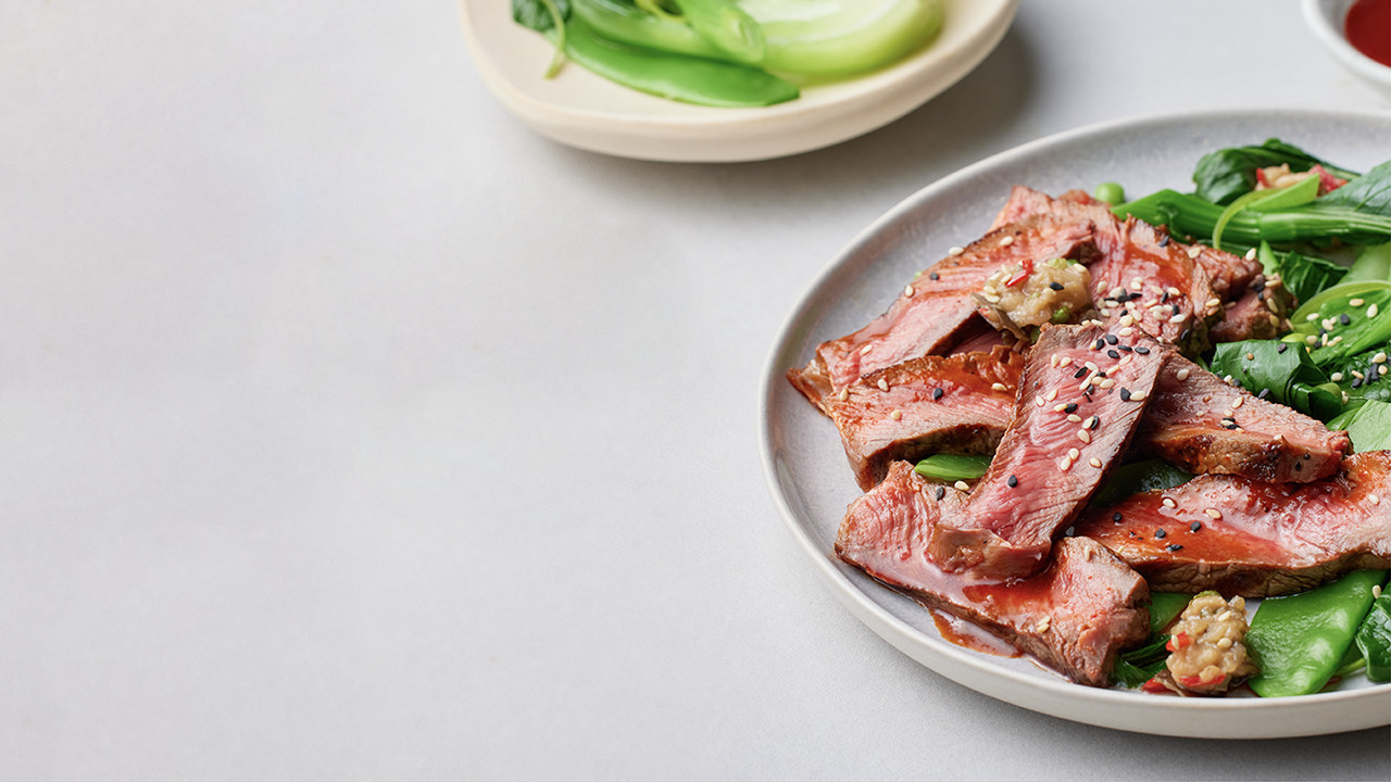 Asian style Beef Steak Dish