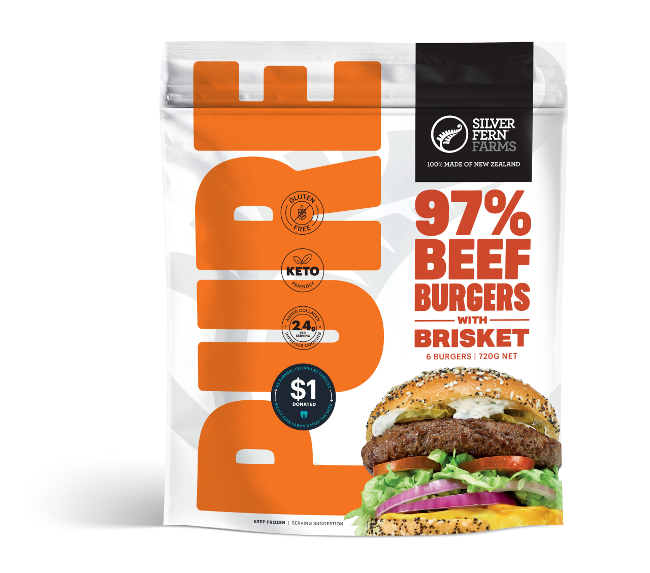 Beef Brisket Burger Packaging