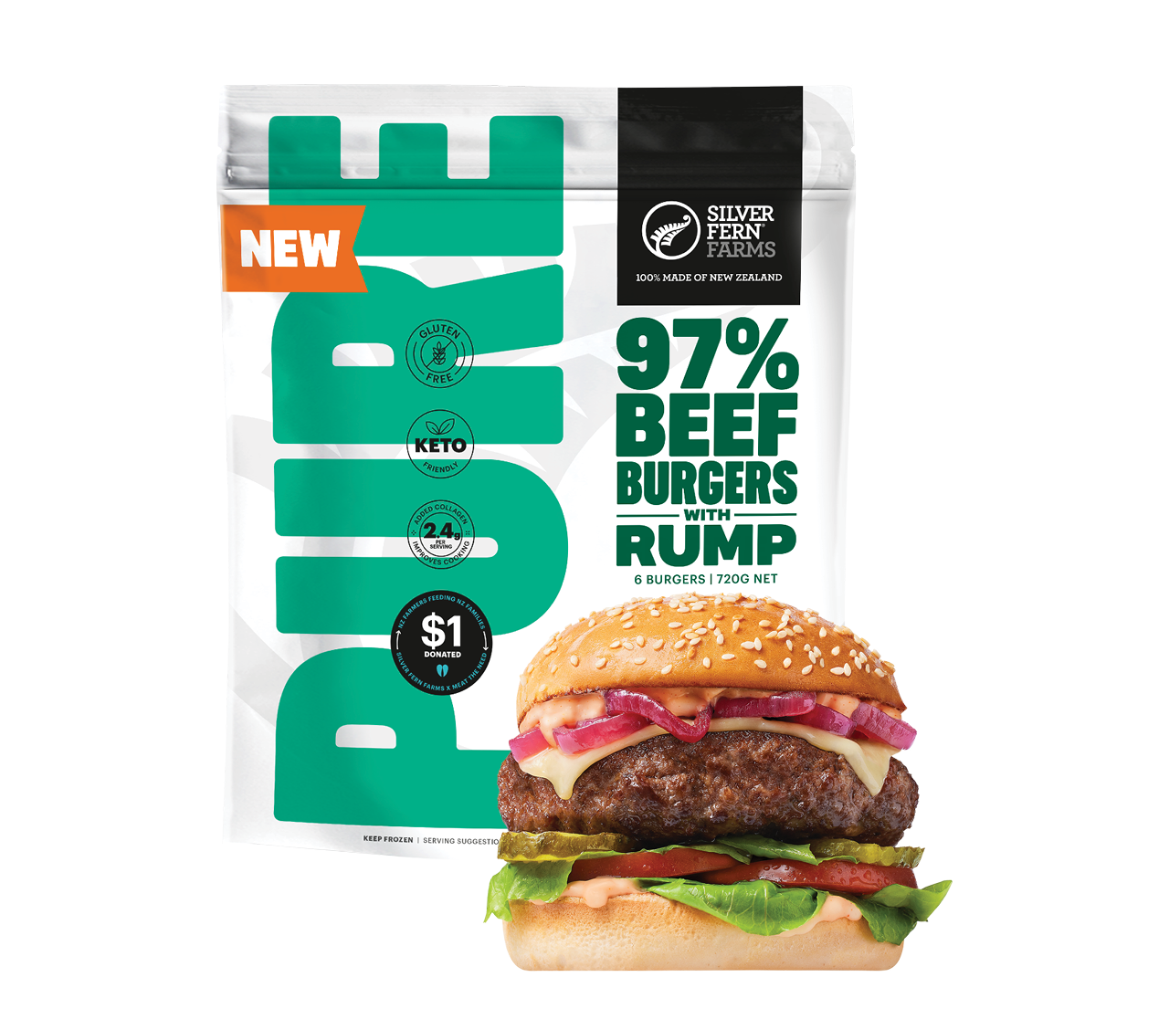 Beef Short Rib Burger Packaging