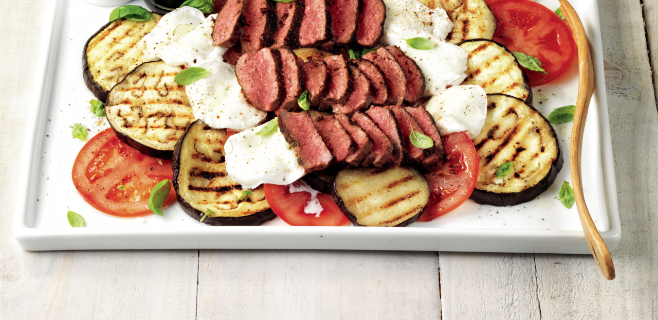 Lamb, steak, cooked, product, plate