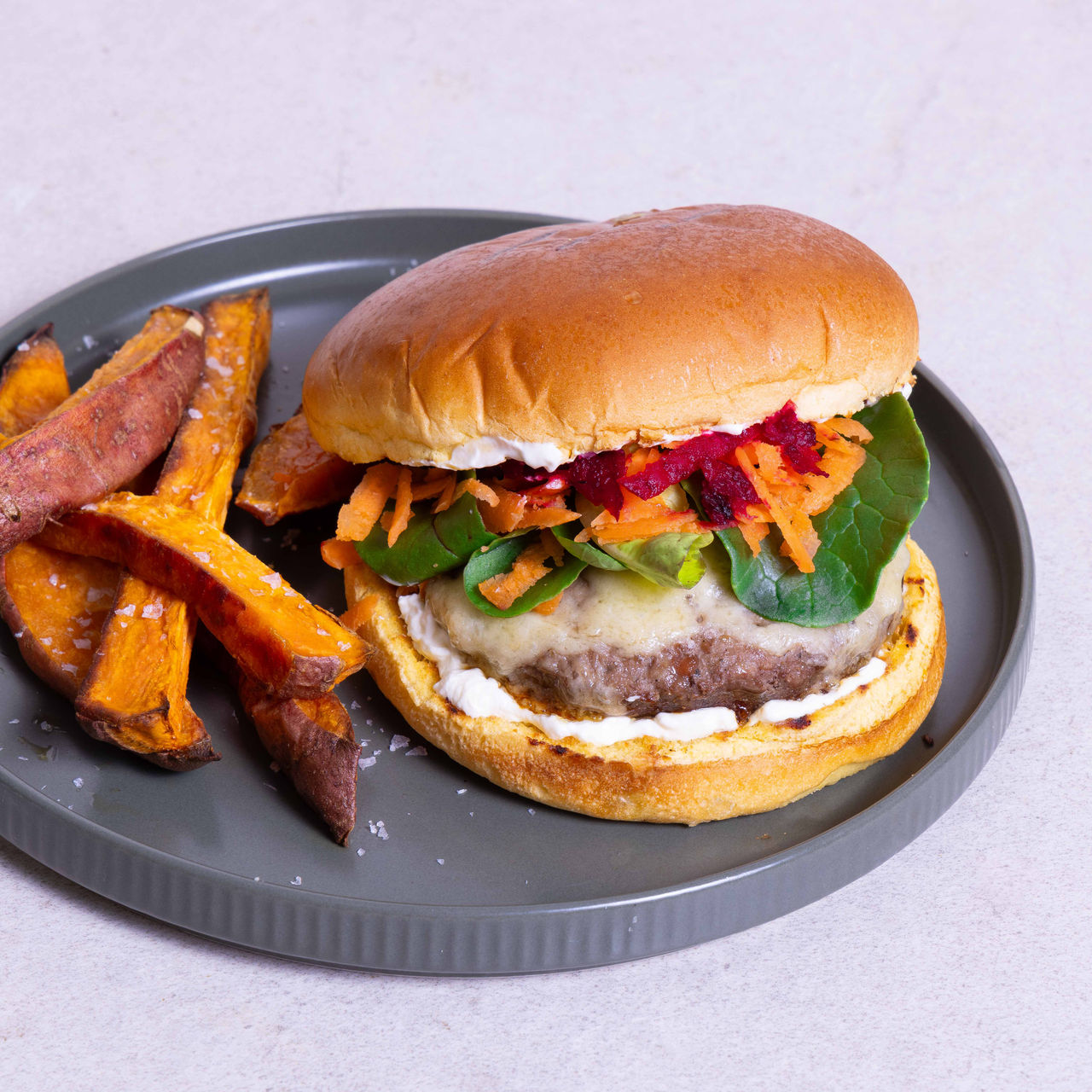 Lamb with Apple and Mint Deluxe Burger