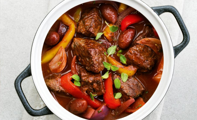 Spanish Beef Medallion Casserole