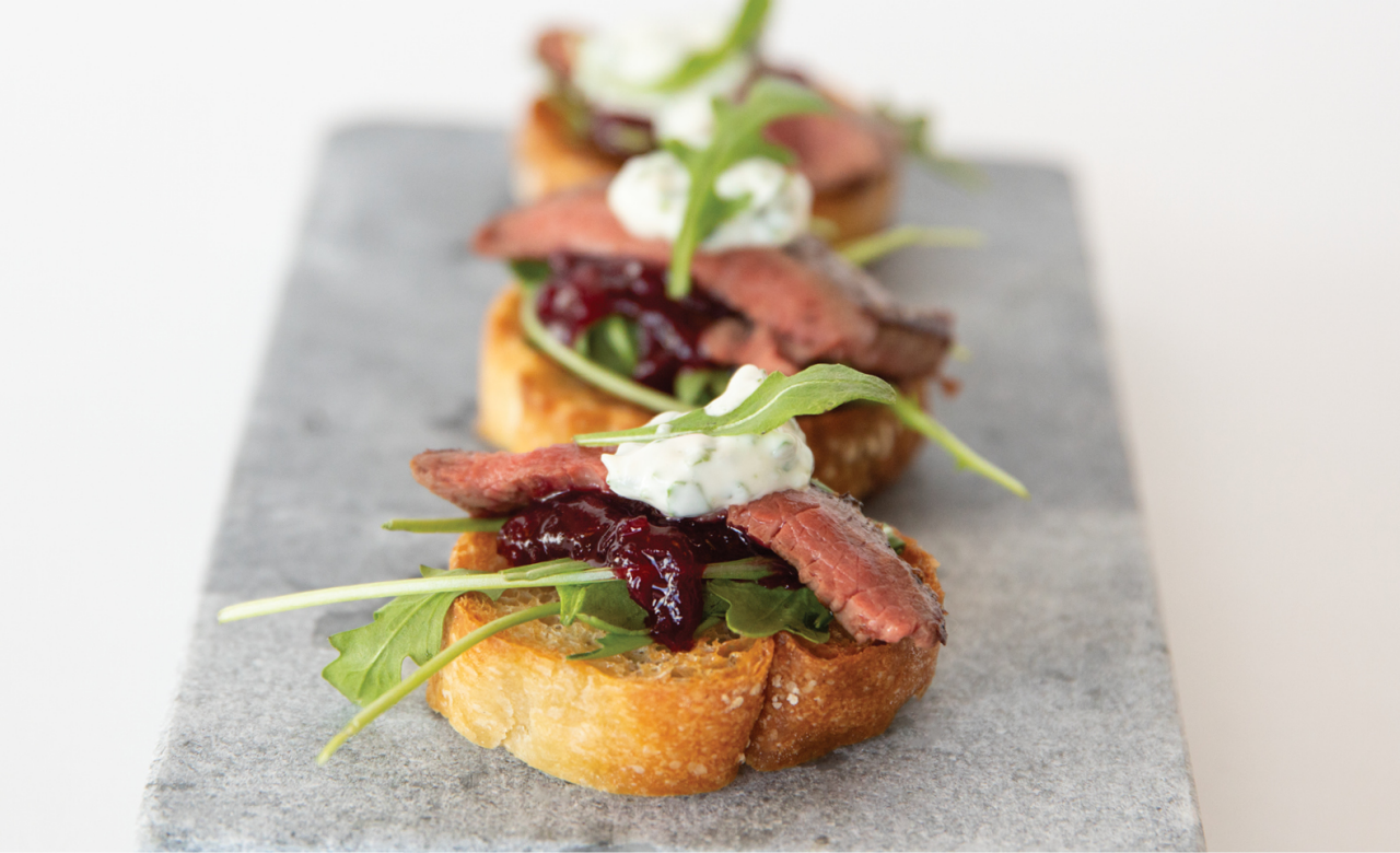 Venison Minute Steak Bruschetta Silver Fern Farms