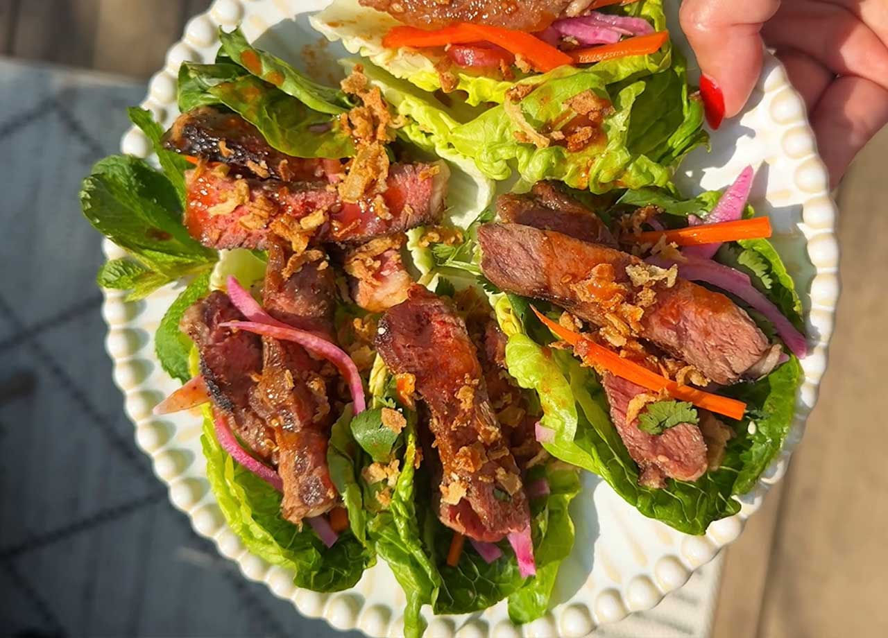 Grilled Beef Bulgogi Wraps